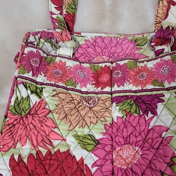 VERA BRADLEY HELLO DAHLIA TOTE PURSE (RETIRED PATTERN) - Picture 3 of 8
